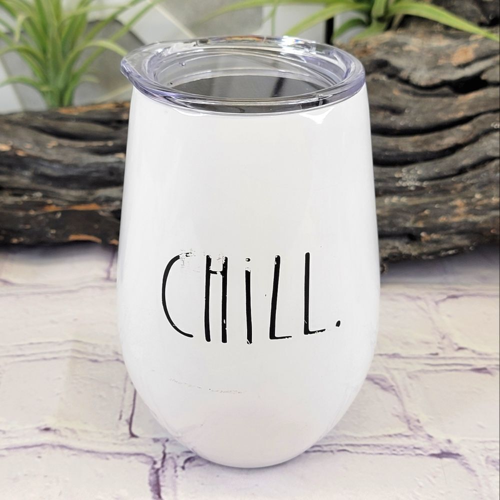 Rae Dunn CHILL Stemless Insulated Wine Tumbler